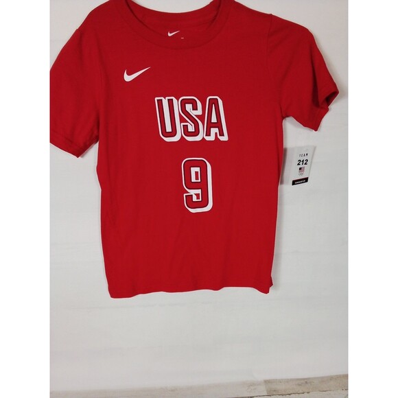 Children's Red  Nike Tee Team USA Wilson #9 T Shirt Size Small New W Tags - Picture 3 of 13